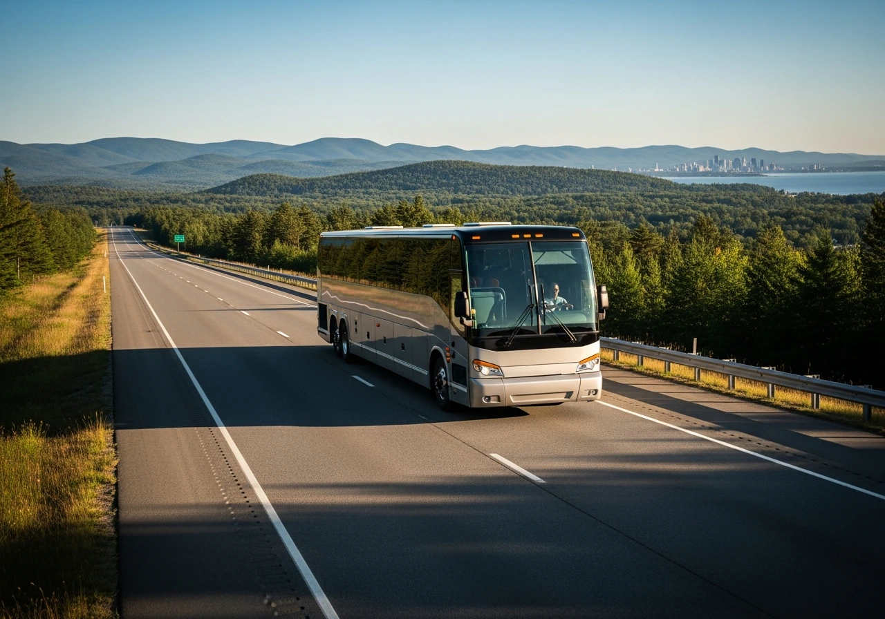 long distance charter bus