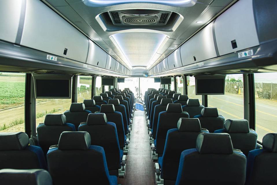 Luxury Charter Bus Rental in Maine: Premium Amenities for VIP Corporate Events 2 Interior View